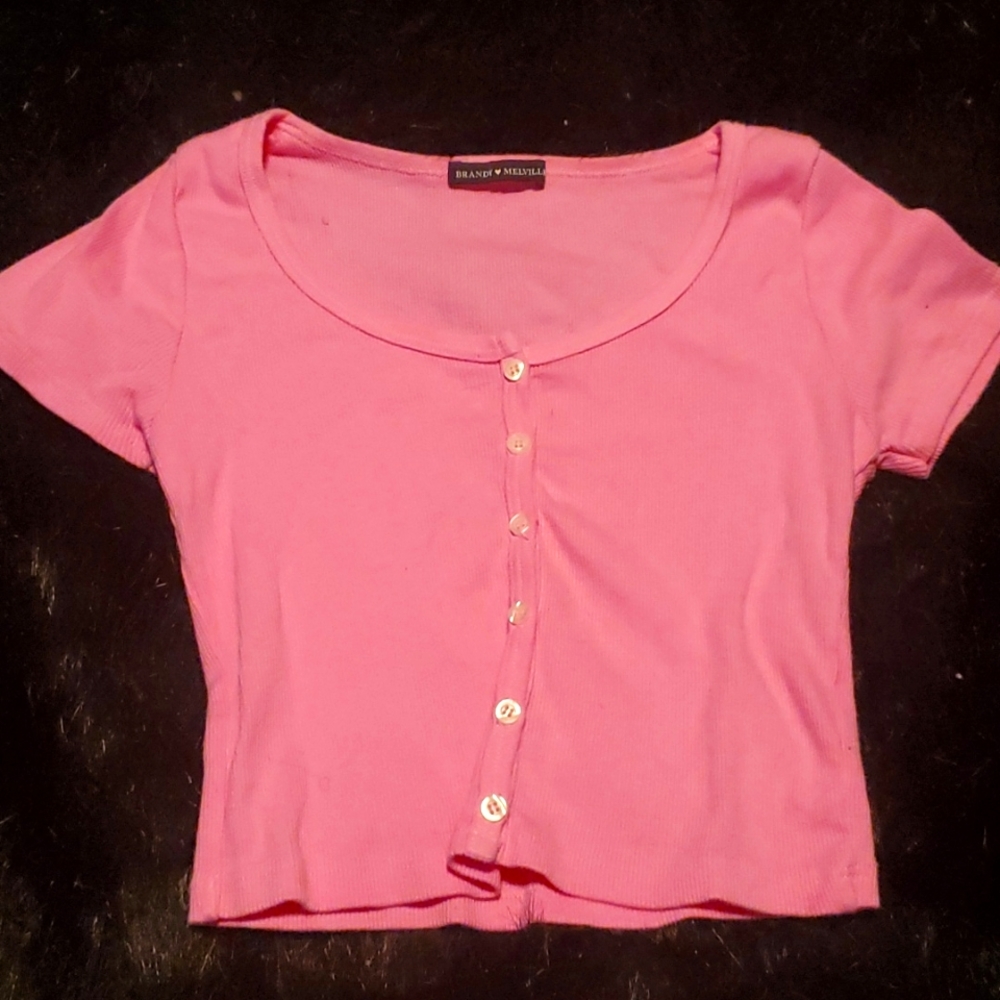 Pink Brandy Melville crop top